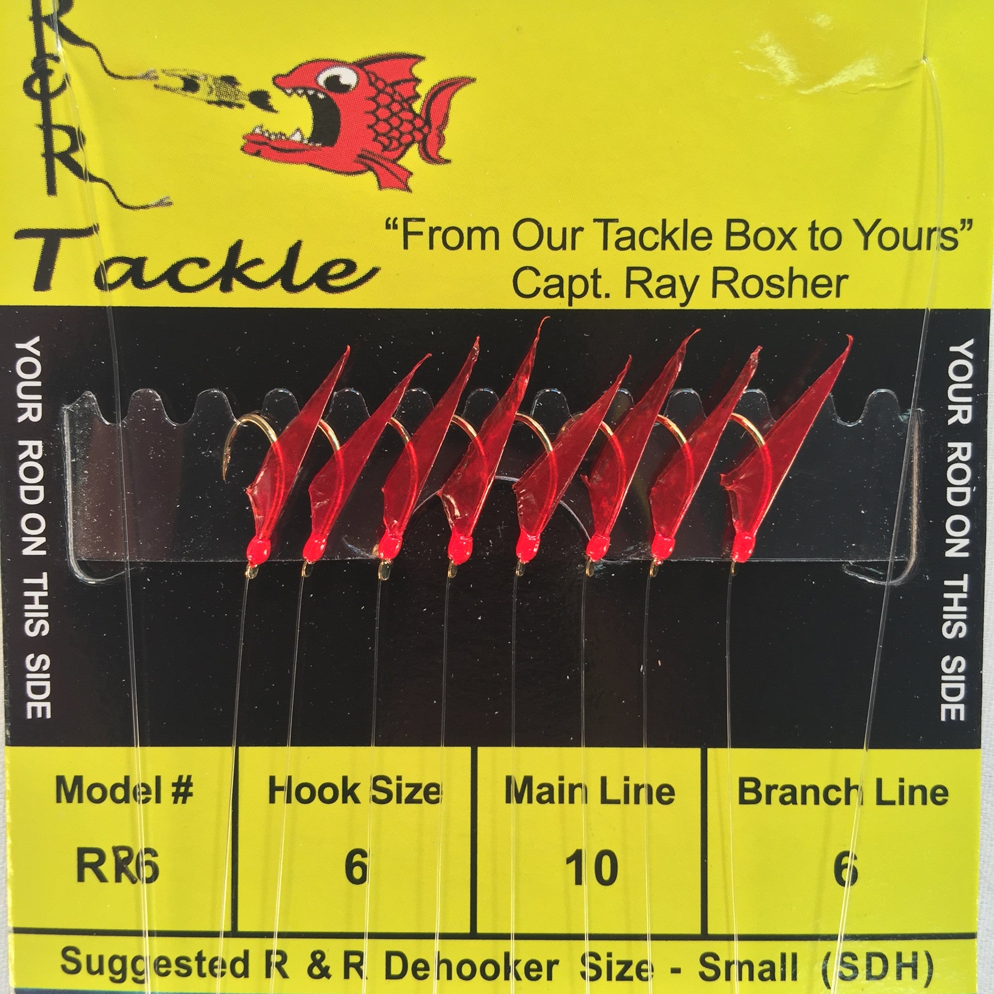 RR Mono Bait Rig - with red skin & red heads