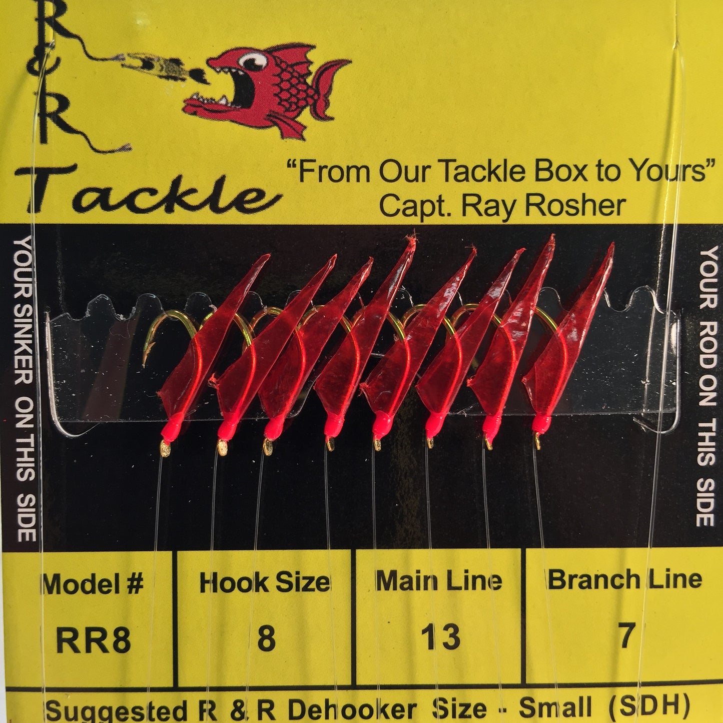 RR Mono Bait Rig - with red skin & red heads