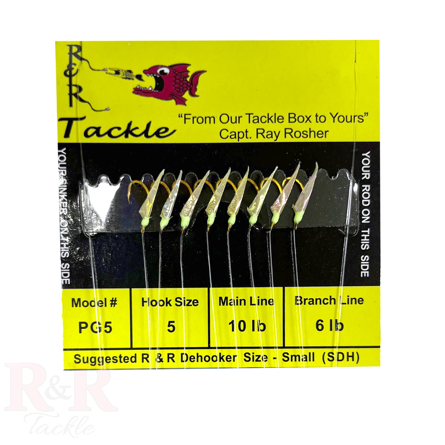 PG Mono Bait Rigs - with fish skin & green heads - R&R Tackle Co. | Premium Saltwater Fishing Tackle