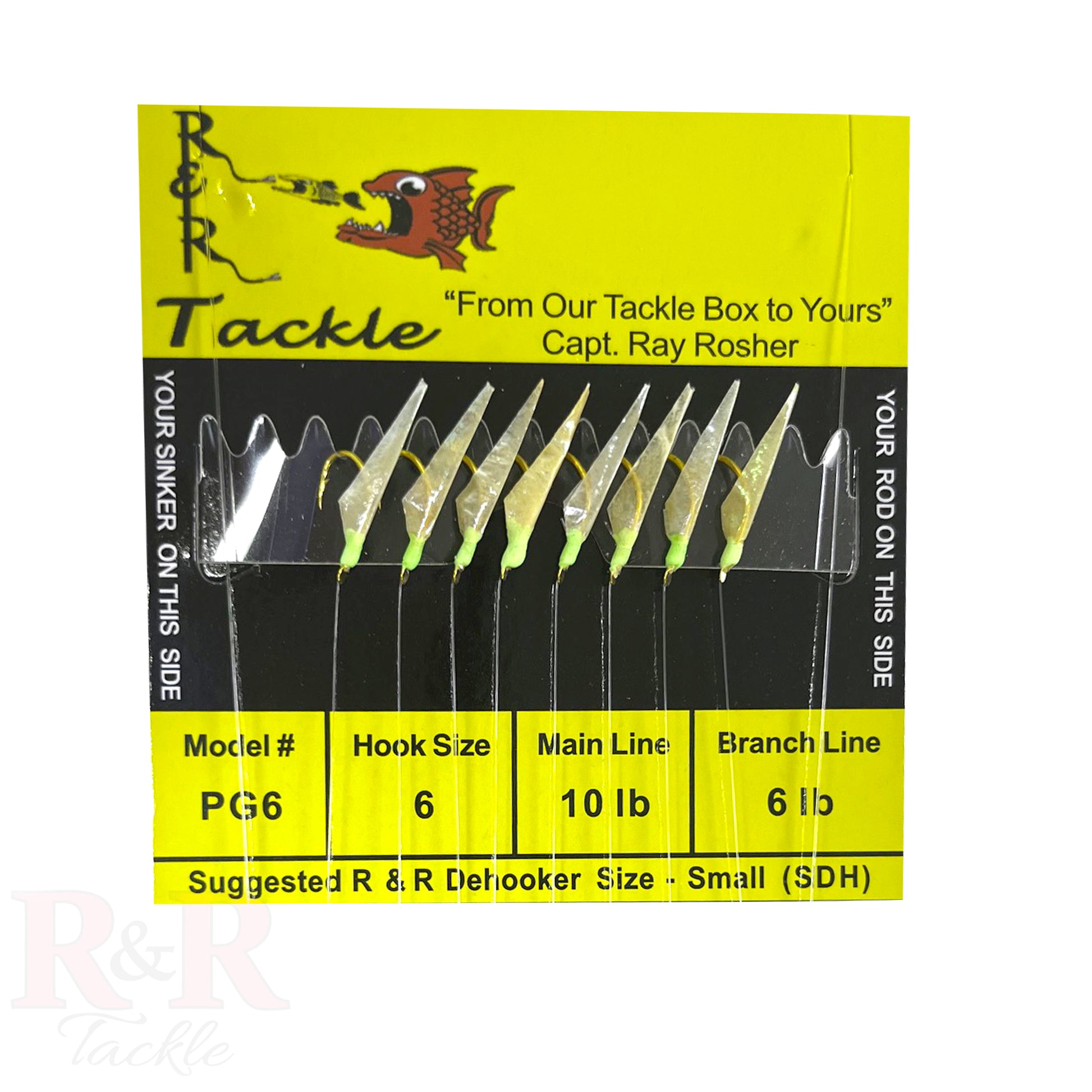 PG Mono Bait Rigs - with fish skin & green heads - R&R Tackle Co. | Premium Saltwater Fishing Tackle