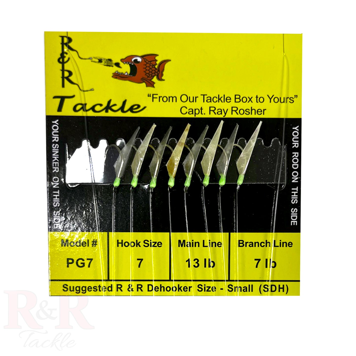 PG Mono Bait Rigs - with fish skin & green heads - R&R Tackle Co. | Premium Saltwater Fishing Tackle