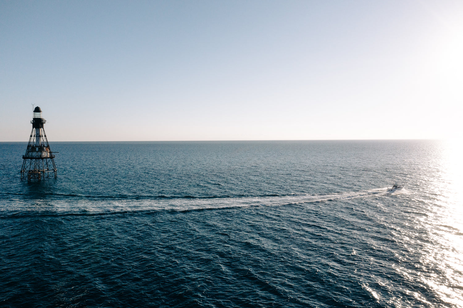 Ray Rosher heading offshore for a day of kite fishing in Miami, Florida.