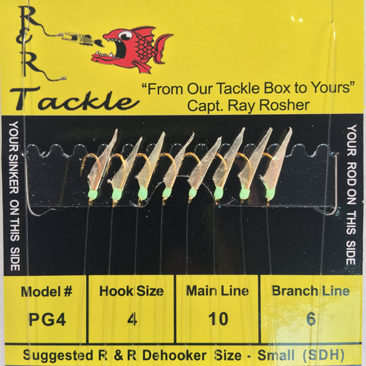 PG Mono Bait Rigs - with fish skin & green heads