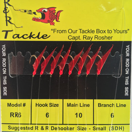 RR Mono Bait Rig - with red skin & red heads