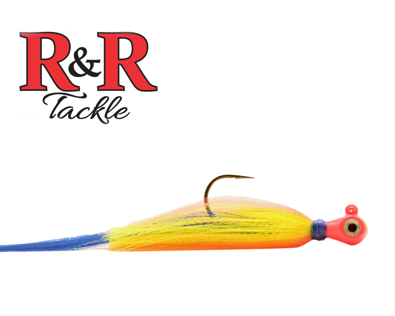 R&R Cotton Candy 2 2 oz Snook/Cobia Jig - Pink Head, Pink Body, Blue